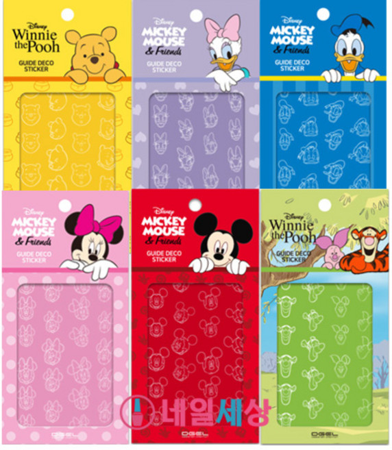 [D-GEL] 디젤X디즈니 가이드 데칼 스티커 6종, 1개