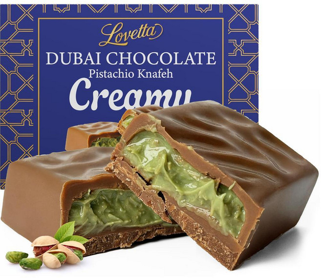 로베타 초콜릿 바 크리미 피스타치오 1팩, 1g, 1개