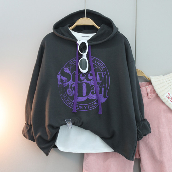 달콩 여성 빅사이즈 봄신상 리빙오버핏후드맨투맨