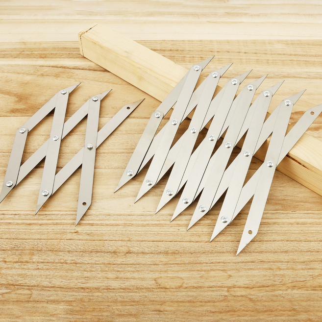 동일한 측정 간격 도구 목공 마킹 용 3 포인트 센터 파인더 신속하고 정확하게 위치 찾기, 01 silver