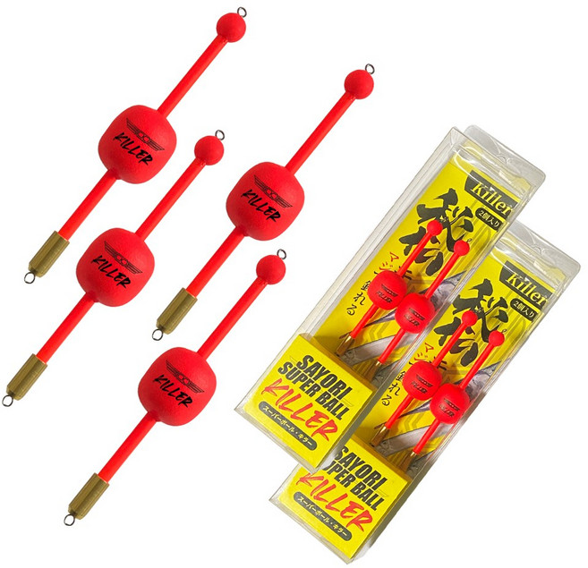 씨케이지에프 /학킬라 4개입/ 학꽁치 자리돔 전어 벵에돔 등/ 상부팽창형 팽이찌 / 상하 이동 부력 조절 / 민장대 대응 / 탁월한 예민성/ 고시인성 레드 /고성능 도래, 1세트