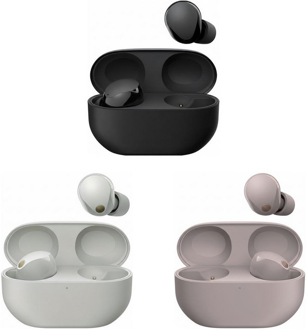 소니 노이즈캔슬링 블루투스 이어폰, WF-1000XM5, 블랙컬러