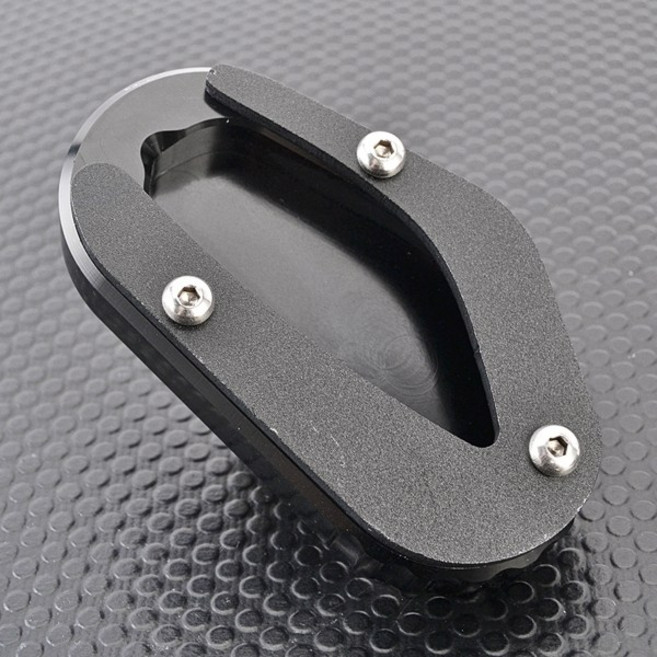 Triumph Bonneville Bobber T100 900 Bonneville T120 1200 Street Scrambler 900용 사이드 스탠드 확장 플레이트 킥스탠드 확, [02] Black