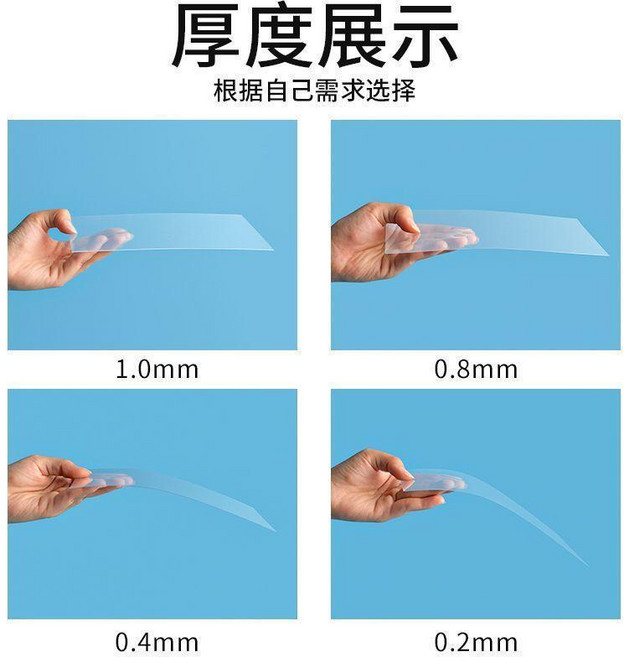 PVC透明片 痛包紮板 A4相框用 0.8mm 厚度, 1個, 厚度 0.5毫米mm 推薦扎包 可剪裁,貼膜 15釐米*20釐米 三張