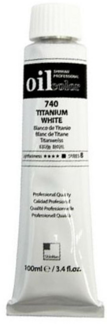 신한화구 전문가 오일컬러 유화물감 티타늄 화이트, 100ml, 1색