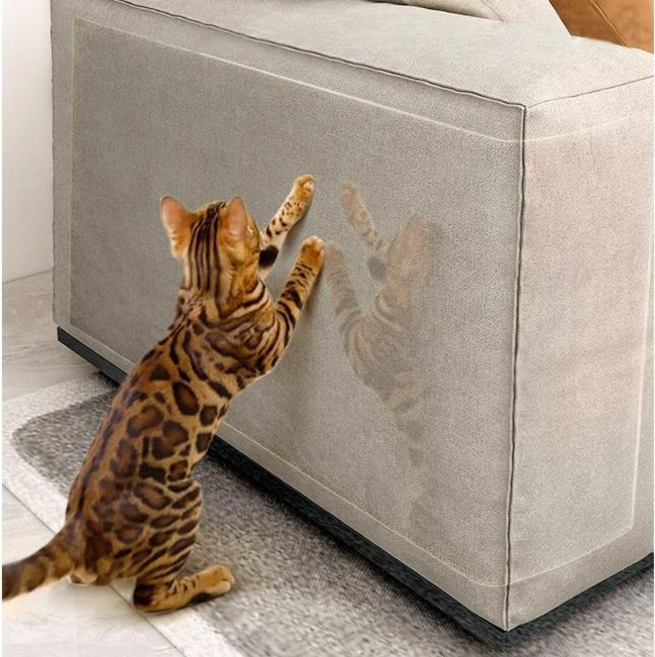 [티케이샵] 고양이 가구 쇼파 스크래치방지 필름 6P, 1세트, 투명