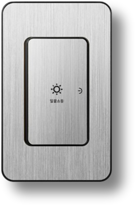 아크라이트 디아트 배선기구 04.[스위치]일괄소등 단로1구 실버헤어라인, 1개