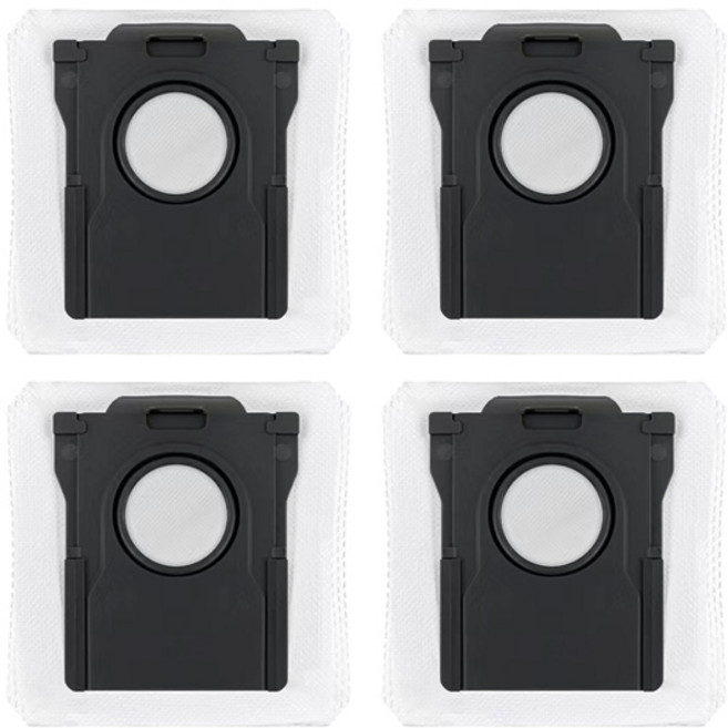 드리미 L20/X40/X50 울트라 컴플리트 L10s/L10/L40s/L10s 프로/L40/L50 울트라 모바 E30 울트라/P50 프로 울트라 부품용 먼지 봉투, [02] 4 Pcs