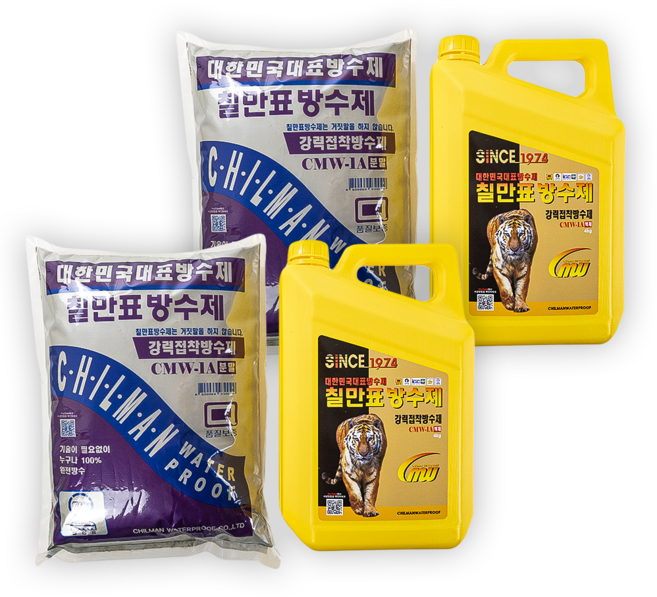 칠만표 강력접착 방수제 옥상 외벽 에폭시 우레탄 셀프 보수, 2세트, 9kg