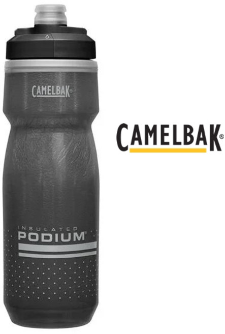 카멜백 포디움 포디엄 칠 보냉 자전거 물통 21온스 620ml, 블랙, 1개