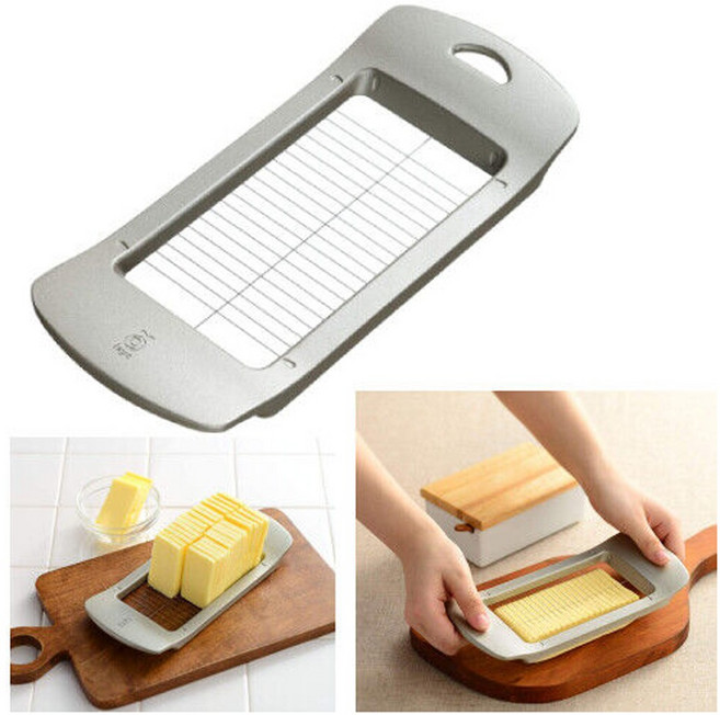 Aux 우치쿡 버터커팅기 버터소분 슬라이서 커터기, 1개, 실버
