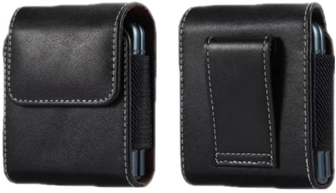 Z플립 지갑케이스 허리지갑 벨트파우치, Z플립 허리지갑 블랙, 1개