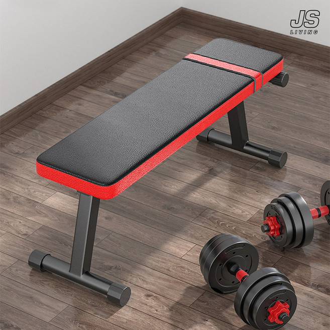 튼튼한 가정용 접이식 평벤치 실내 운동 기구 헬스 인클라인 벤치 프레스 플랫 아령 덤벨 전신 웨이트 스포츠 용품 홈트 공간활용 <JSLV-99A8DSF0ERQ>