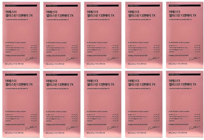 여에스더 엘라스틴 DNA 7X 10박스/20주분, 280g, 10개