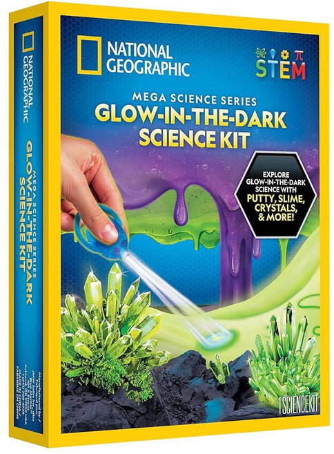 NATIONAL GEOGRAPHIC 감각 과학 키트 - 메가 과학 키트 어린이 슬라임 퍼티 및 기타 프로젝트를 위한 감각 놀이 모래 남아 및 여아용 슬라임 키트 스트레, Sensory Science, 1개