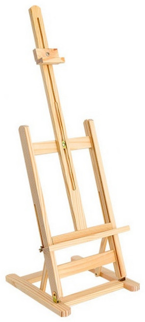 테이블이젤 스탠드형 화판 원목 탁상용 받침대 나무이젤, A