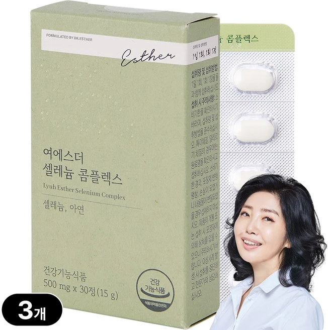 [본사직영] 여에스더 셀레늄 콤플렉스 (항산화 셀레늄 & 정상적인 면역기능 아연) 국민영양 프로젝트, 3개, 30정 - 쿠팡