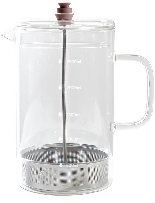 베르체 인덕션 IH 내열유리 주전자 티포트, 1개, 2.5L