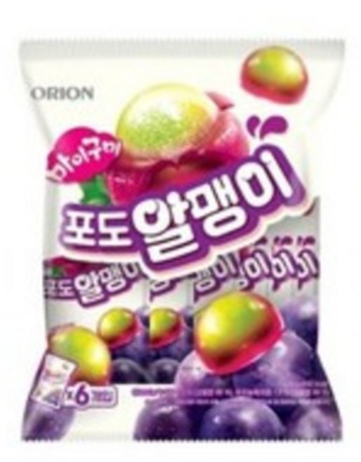 오리온 포도알맹이 6개입, 36g, 2세트