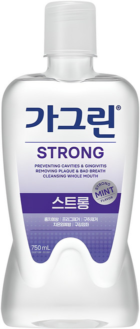 가그린 스트롱 구강청결제, 750ml, 1개