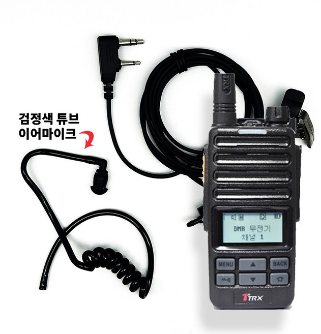 검정색 이어튜브~TA-720 무전기 인이어 이어마이크 이어폰, 1개, 오디콤_KENWOOD 이어폰