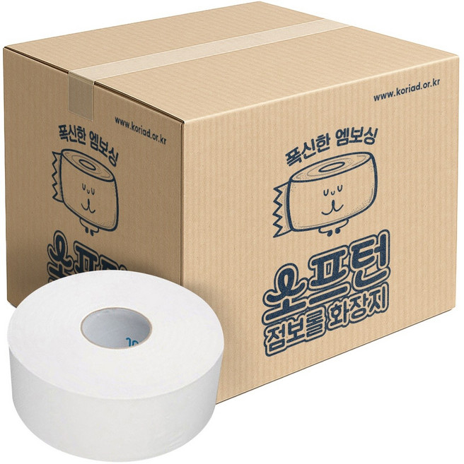 소프턴 1겹 점보롤, 1개, 16롤, 500m