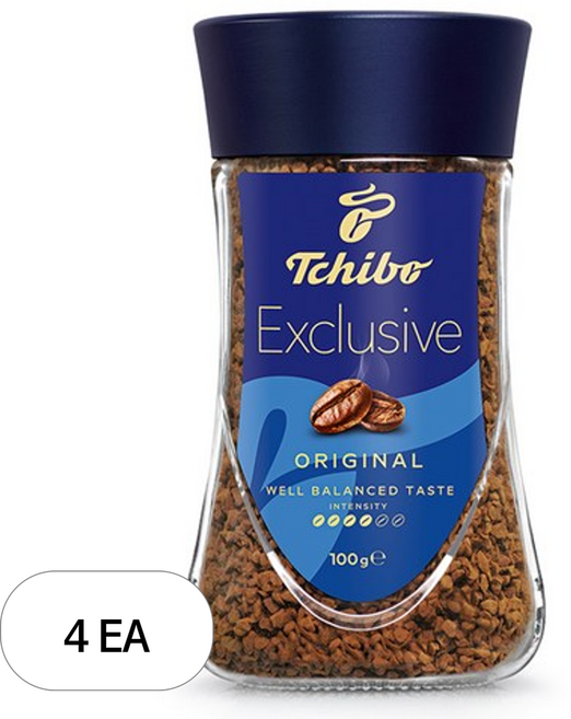 치보 익스클루시브 인스턴트 원두커피, 100g, 4개, 1개입