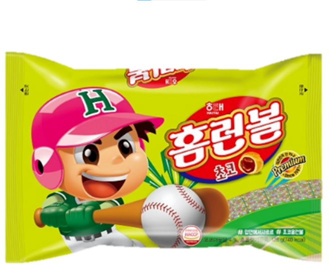 해태 홈런볼 초코 12봉(1박스), 128g, 12개