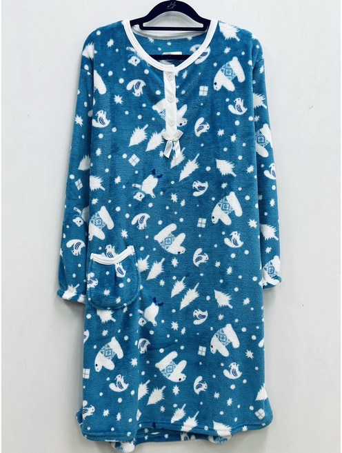 이라인 인조밍크 수면원피스 잠옷 8종 택1