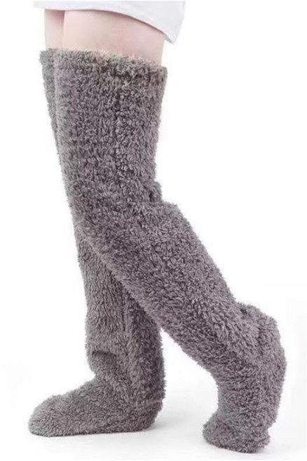댕댕이 양털 수족냉증 무압박 롱 수면양말