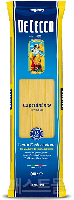 데체코 카펠리니 파스타, 500g, 1개