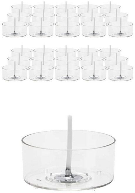 티라이트 용기+티라이트 심지 100개입, 1개