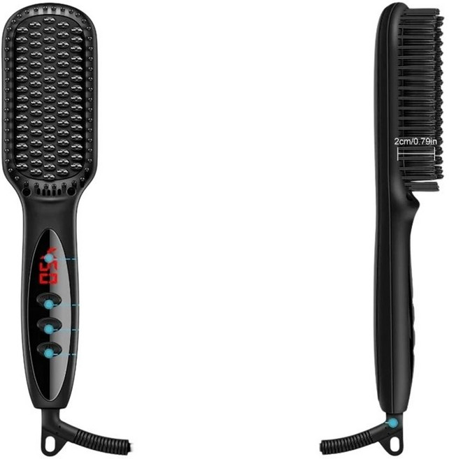 전문 빠른 가열 Anti-Scald 자동 차단 수염 스트레이트 닝 빗 남성용 헤어 스타일링 브러쉬, 01 HEI, 04 EU