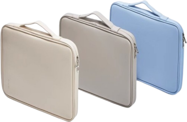 앤키르 노트북 파우치 가방 케이스 15.6인치 14인치 13인치 남성 여성, 블루, 1개