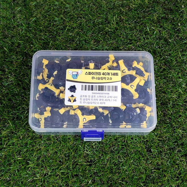 골프화 징 골프 스파이크 교체 40개, 1세트, 루나슬림락2.0