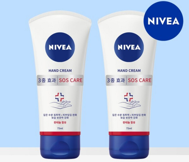 니베아 핸드크림 SOS케어, 75ml, 2개
