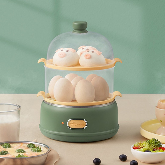 (해외직구)Bear 가정용 2단 다용도 찜기, 상세 참조