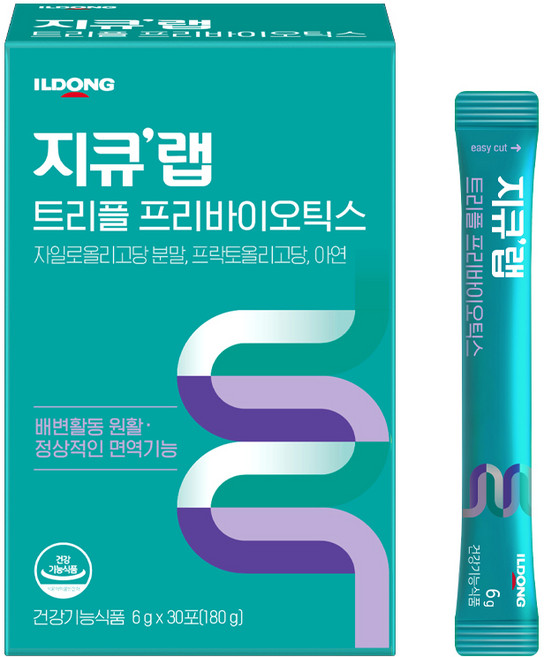 지큐랩 트리플 프리바이오틱스 프락토올리고당 30포, 180g, 30개