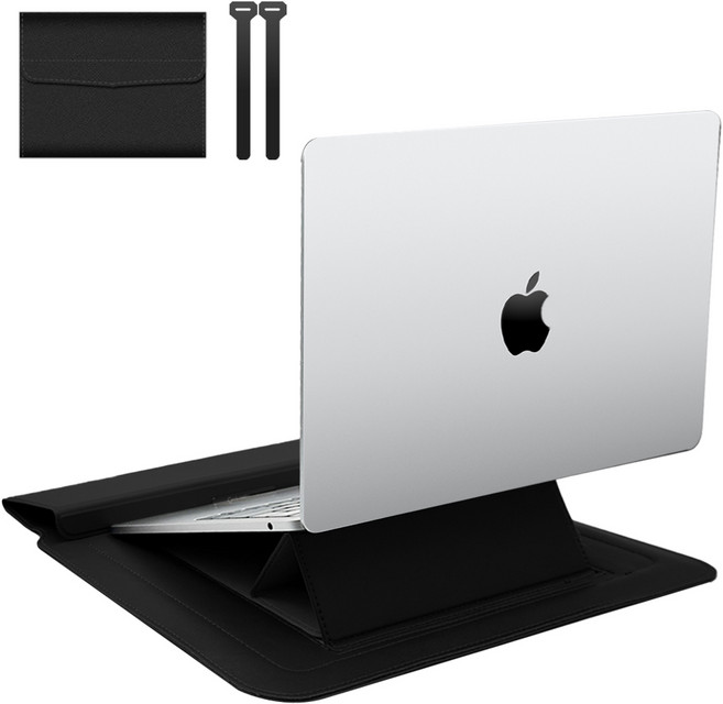 노트북 가로 파우치 가방, 1개, 블랙