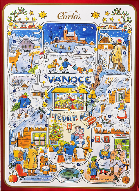 카를라 어드벤트 캘린더 2025 크리스마스 초콜릿 선물 2026, 75g, 1개