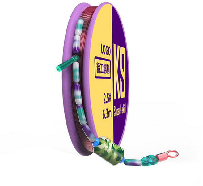 민물 낚시줄 원투 낚시채비 카본줄 원줄 채비세트, 혼합, 1개, 3.0호