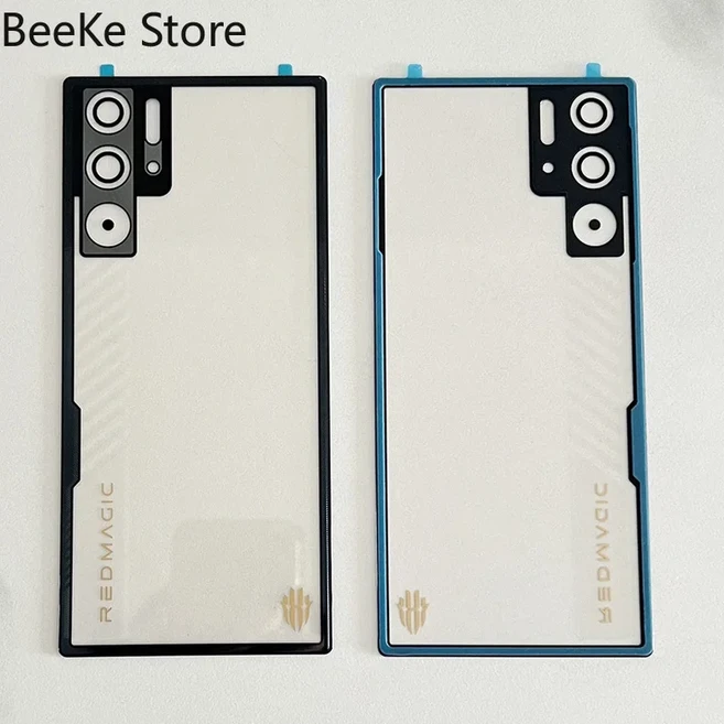 ZTE Nubia Red Magic 9 Pro / + Plus NX769J 배터리 뒷면 커버 유리 뚜껑 전화 케이스 하우징 교체 용 원본, 03 Transparent black, 02 Magic 9 Pro