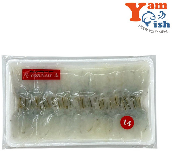 초밥용 백미새우 14g 20미, 4개, 280g