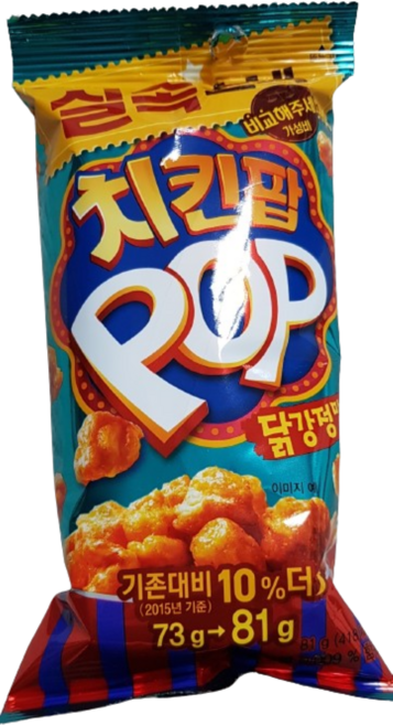 오리온 치킨팝 닭강정맛, 81g, 3개
