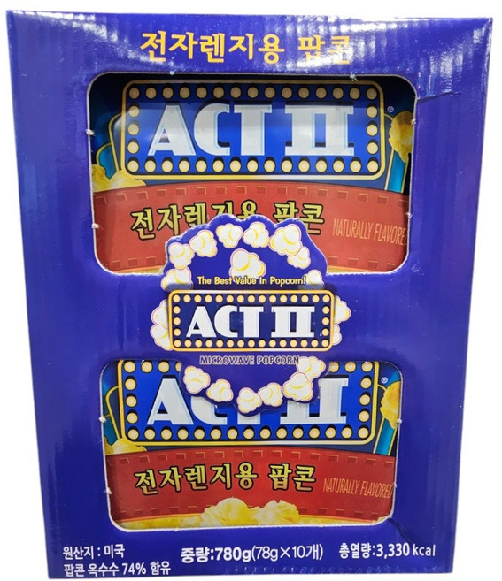 액트투 팝콘 버터맛, 780g, 1개