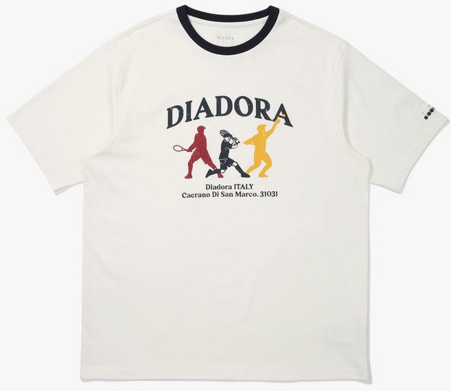 디아도라 Diadora 테니스 스윙 링거 반팔 티셔츠 오프화이트 매장정품 216817