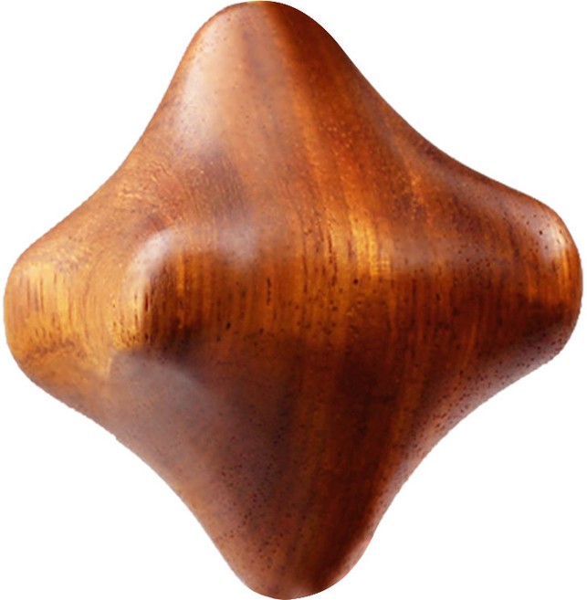 ARUA 아루아 원목 괄사 지압봉 마사지기 경락 마사지 안마기, 원목 괄사 손지압봉, 1개