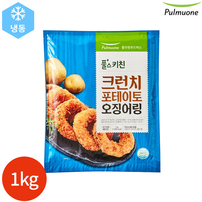 풀무원 풀스키친 크런치 포테이토 오징어링, 풀무원 풀스키친 크런치 포테이토 오징어링 1kg, 1kg, 1개