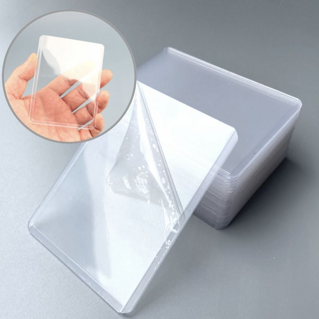 보호필름 포카 카드보관 슬리브 탑로더 25매 탑로더 슬리브 포카 투명 카드 포토 하드, 1개