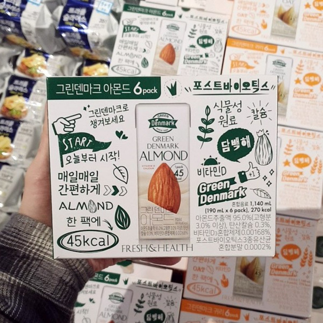 그린덴마크 아몬드, 190ml, 6개